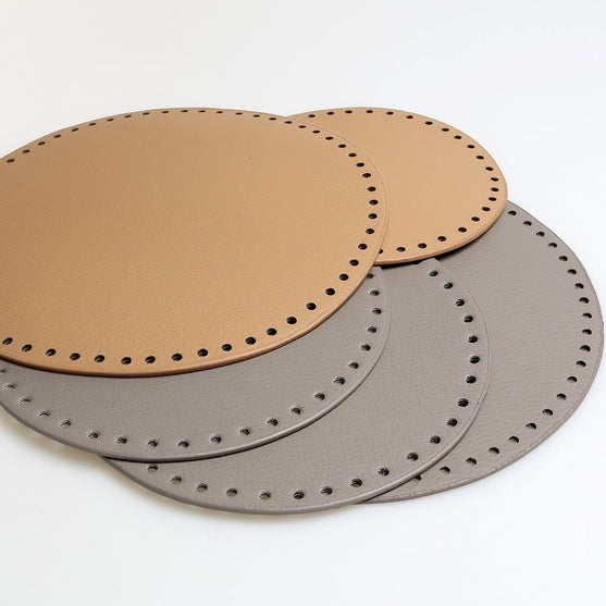 Moss Stitch Körbchen mit PU Lederboden - Universell
6