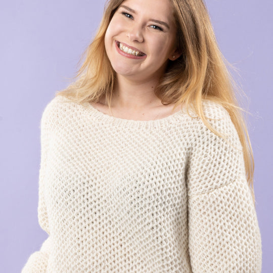 Sif - Sweater in Netzpatent