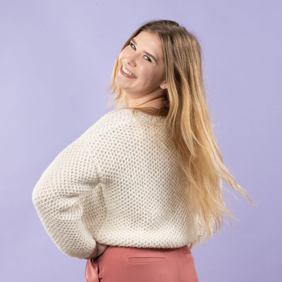 Sif - Sweater in Netzpatent
2