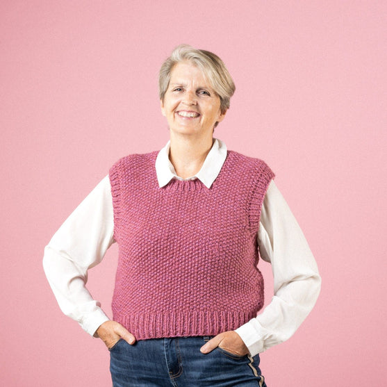 Renee - Pullunder im Perlmuster - Pink Collection
7