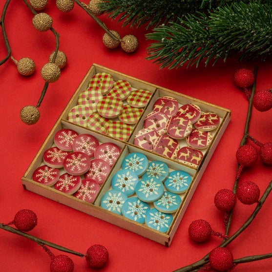 Holzknöpfe - Weihnachten - 18 mm - Hobbii
2