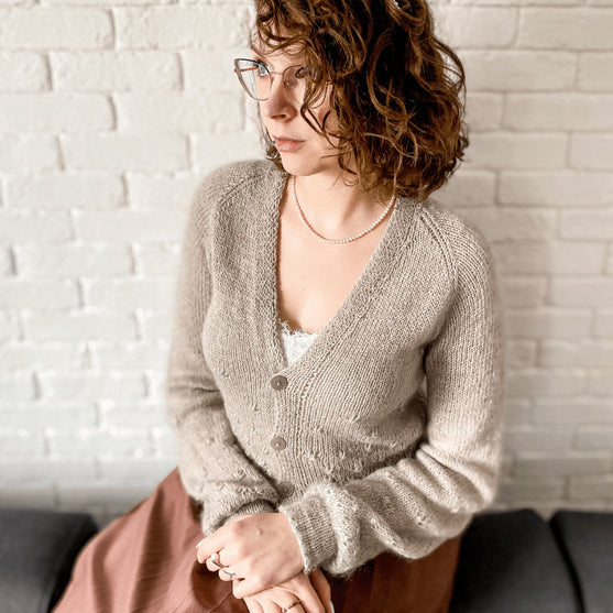 Dandelion Blowing - Strickjacke Mohair Edition
3