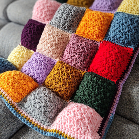 Soft Squares - Gefütterter Überwurf
4