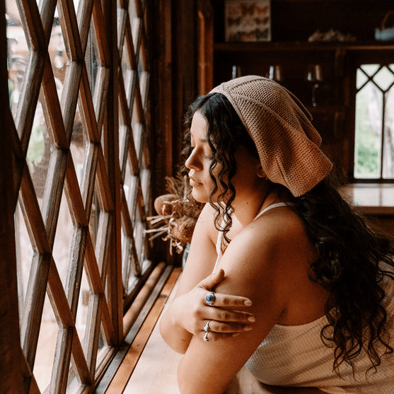 Wheel Window - Bandana mit Bändern
6