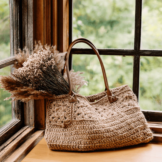 Rose Window - Jute-Tragetasche