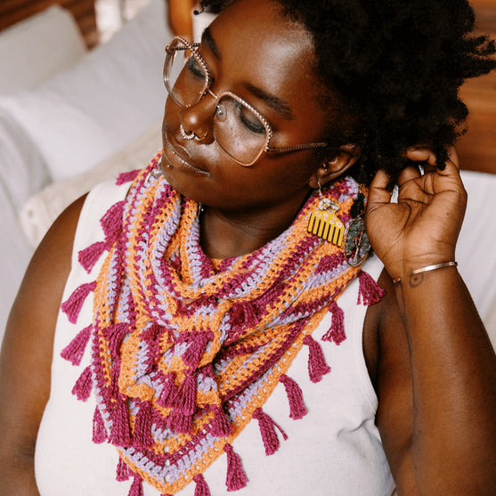 Confetti Glass - Dreieckstuch
1