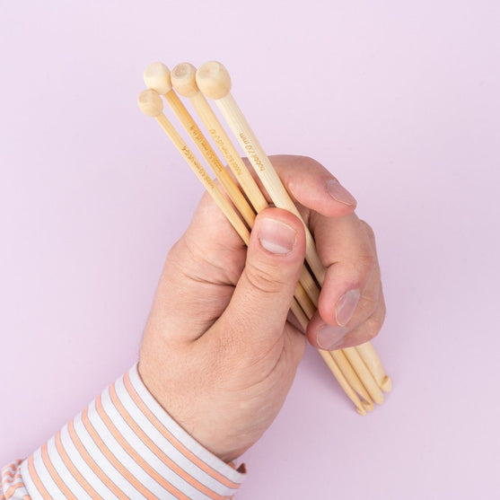 Tunesisches Häkelnadel-Set aus Bambus – 25 cm - Hobbii
4