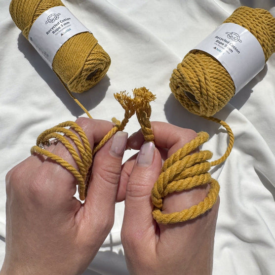 Recycled Cotton Rope (3 mm) - Hobbii
6