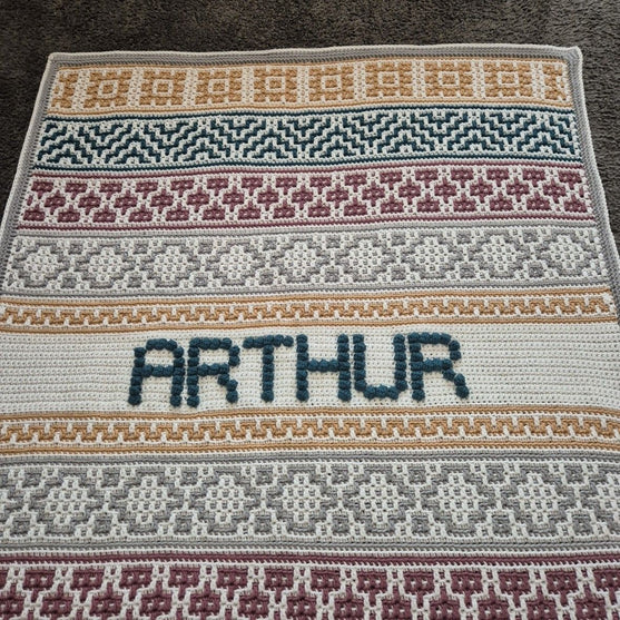 Lullaby Name Mosaic - Personalisierte Babydecke
4