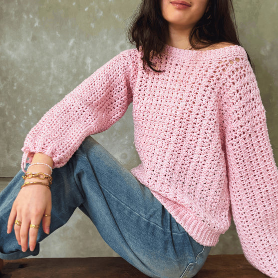 Everyday Happy Pink Sweater - Pullover
4