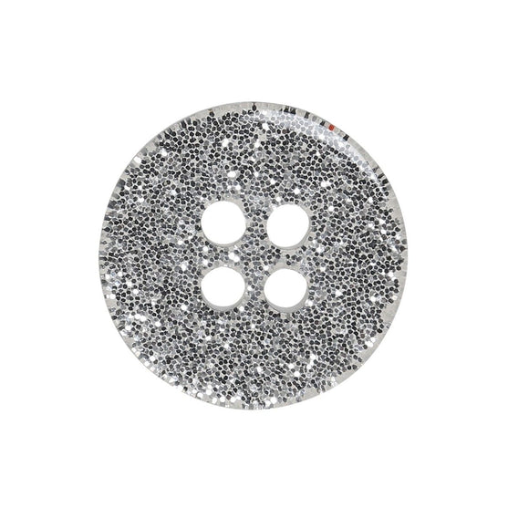 Glitzer Knöpfe - Silber - Verschiedene Größen - Go Handmade
2