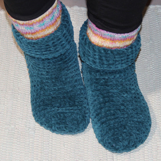 Sofasocken - Gehäkelte Socken
2