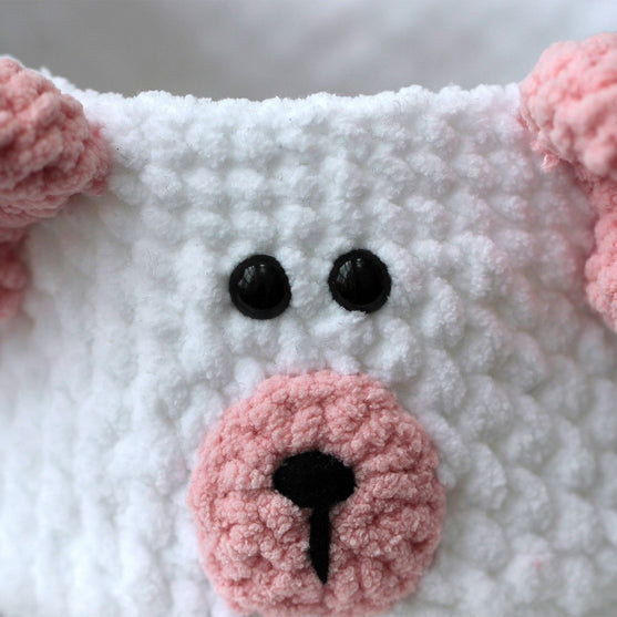 Teddy Basket mit PU-Lederboden
4