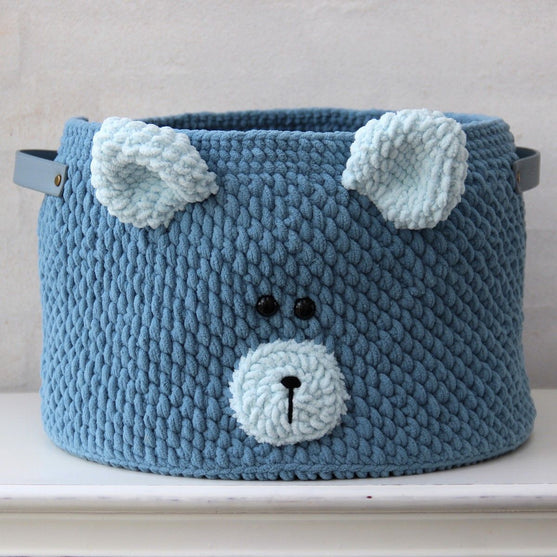 Teddy Basket Groß mit PU-Lederboden
2