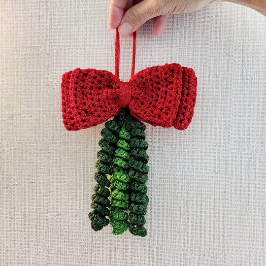 Glitzernde Weihnachtsfliege