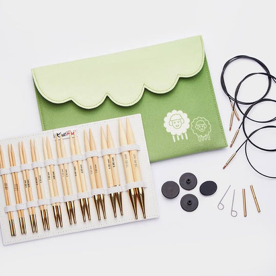 Set di ferri circolari intercambiabili Bamboo Deluxe - KnitPro