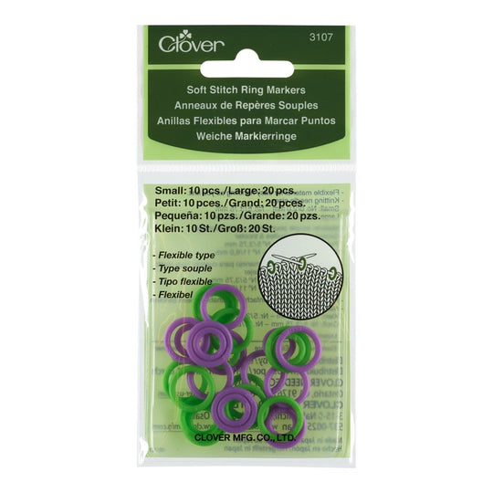Segnamaglie - Anelli morbidi - Clover