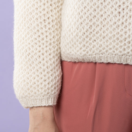 Sif - Sweater in Netzpatent
3