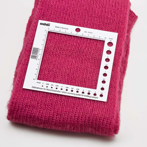 Zählrahmen für Maschenproben mit Nadelmaß - addi
2