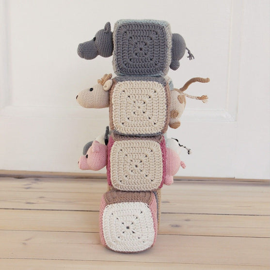 Stapelwürfel mit Tieren
2