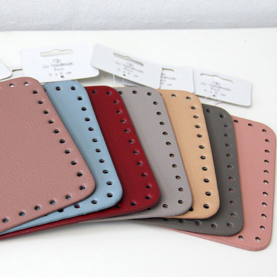 Moss Stitch Körbchen mit PU Lederboden - Universell
5