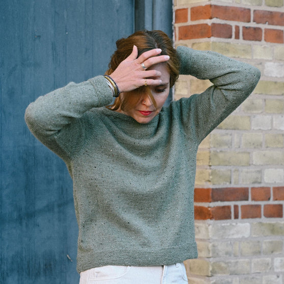 Mette Tweed - Topdown Pullover
9