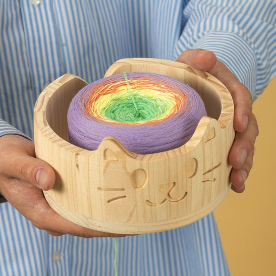 Garnschale aus Holz - Katza - Hobbii
3