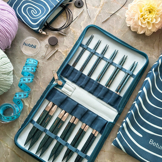Betula austauschbares Rundstricknadel-Set Deluxe – Cerulean - Hobbii
9