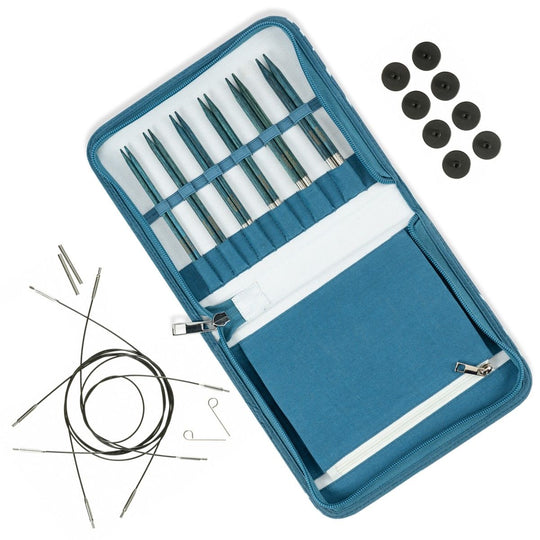 Set ferri circolari intercambiabili Betula Essential - Cerulean - Hobbii
