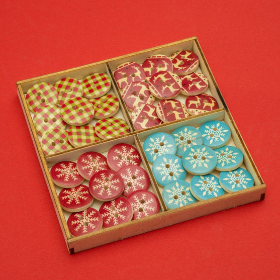 Holzknöpfe - Weihnachten - 18 mm - Hobbii
4