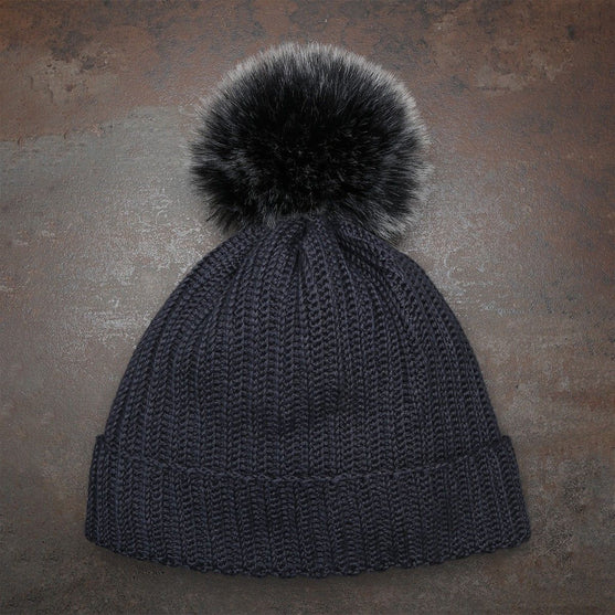 Bommelquast - Dunkelgrau - Go Handmade
3