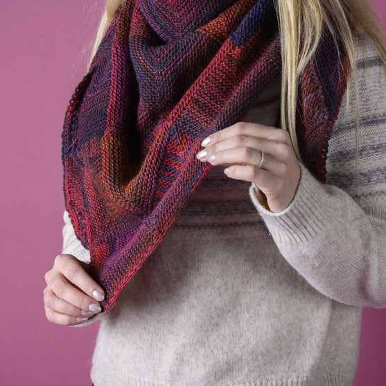 Granat - Domino Schal
2