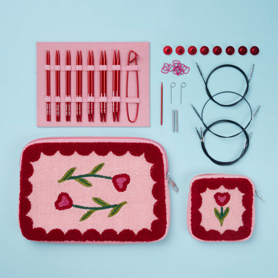 Stellar austauschbares Rundstricknadel-Set – Carnelian (Limited edition) - Hobbii
2