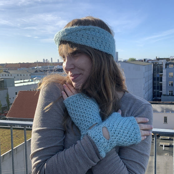 Soft Twist - Handschuhe und Stirnband
2