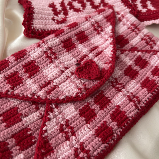 PS - I love you - Umschlag für Valentinstagskarten
2