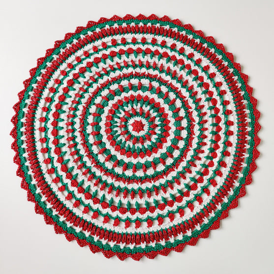 Holly Jolly Christmas Doily - Mandala
1