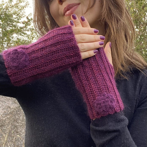 Frozen Rose - Fingerlose Handschuhe
2