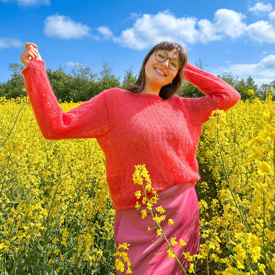 Martha Silk - Pullover mit Lochmuster
