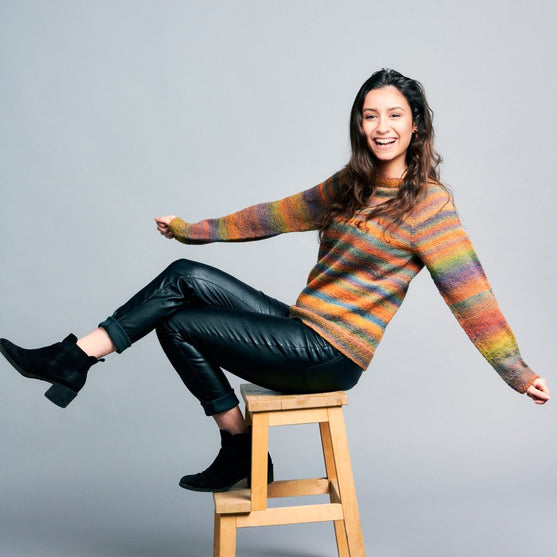 Mette - Top-down Pullover
4