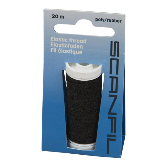 Scanfil Filo elastico - Nero - 20 m
