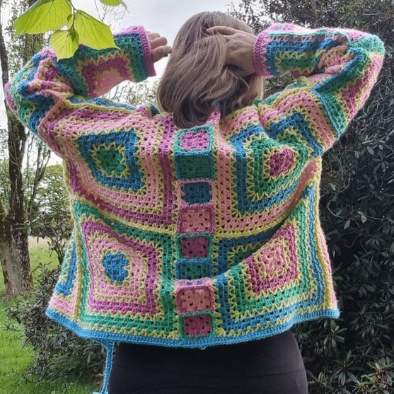 Summer Squares - Wickel-Cardigan
2
