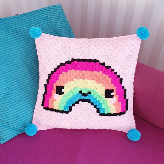 Kawaii Rainbow - Cuscino
