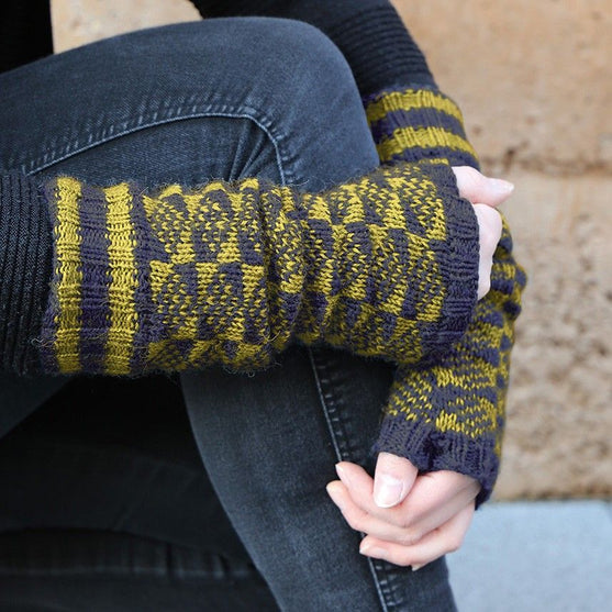 Handstulpen mit Rautenmuster
1