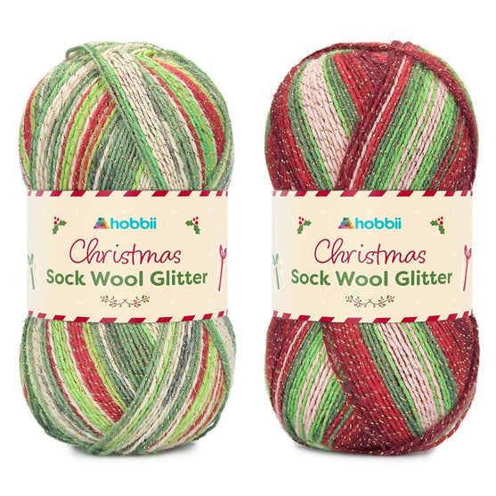 Christmas Sock Wool Glitter (Limited Edition) - Hobbii
1