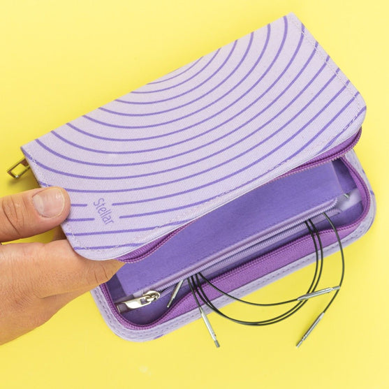 Stellar Set Essential mit kurzen austauschbaren Rundstricknadeln – Amethyst - Hobbii
4