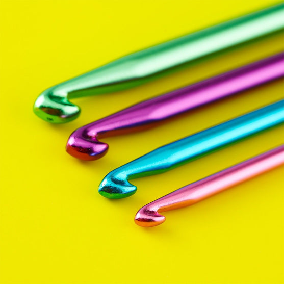 Doppelte tunesische Häkelnadel aus Alu – 14 cm - Hobbii
4