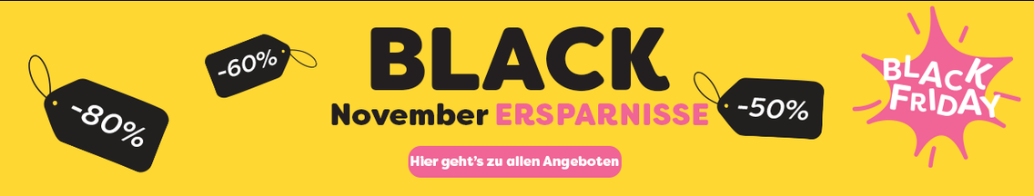 Black November Ersparnisse