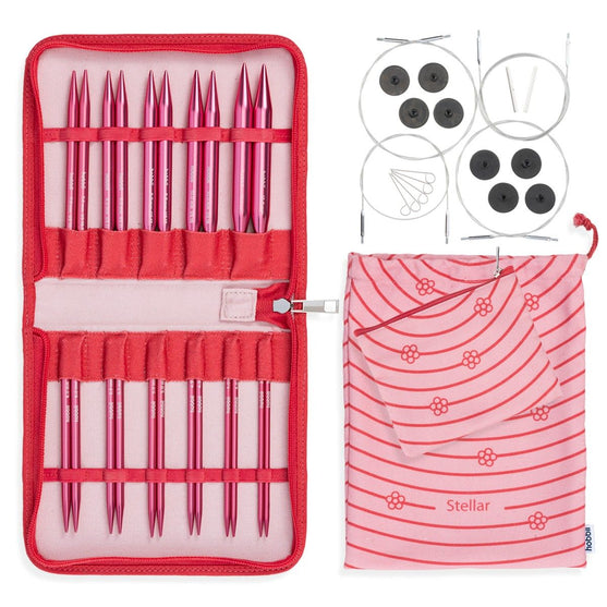 

Stellar austauschbares Rundstricknadel-Set Deluxe – Coral - Hobbii
1