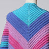 

Gestricktes Dreieckstuch mit Rillen-Muster
3