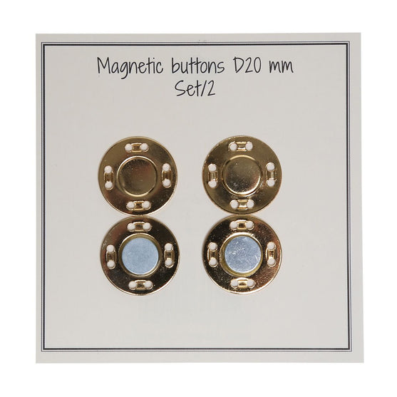 

Bottoni magnetici - 20 mm - Go Handmade
1